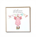 New Baby Girl Wecome to the World Card